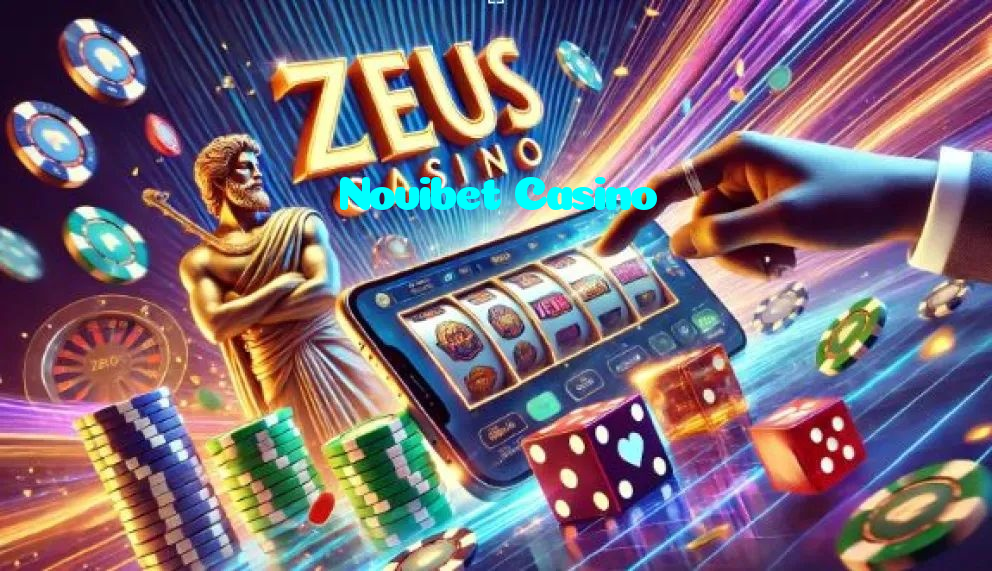 Novibet Casino casino presented on mobile device in Pakistan with slots and live games